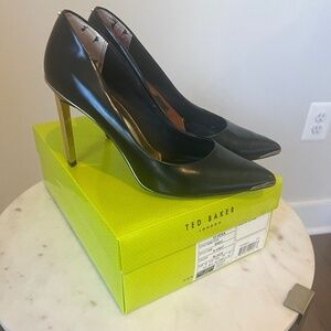 Ted Baker Black Leather Pumps - Elvena